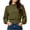Army Green, variant on Mock Neck Long Sleeve Tops for Women Banded Hem Sweatshirt Casual Fall Pullover Shirts for Women with Ribbed Cuffs for Work and Daily Wear Activities M Size White