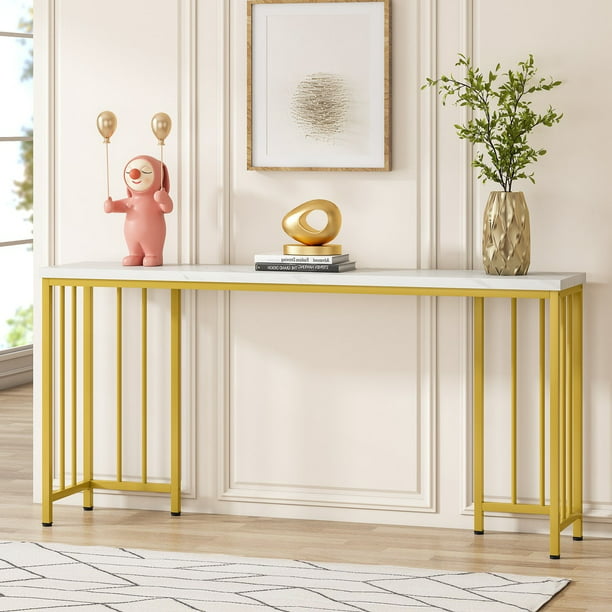 Tribesigns Gold Long Console Table