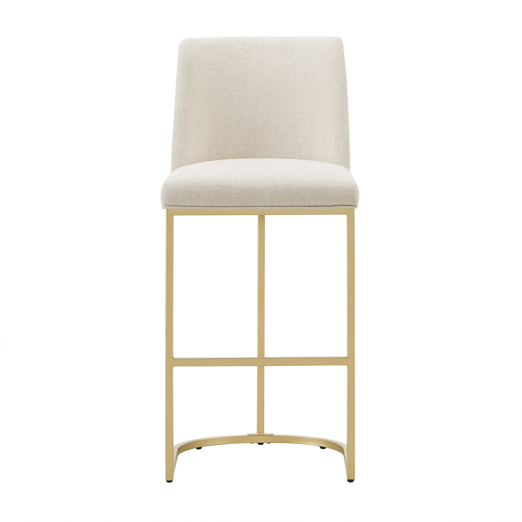 Weston Home Klimt Bar Height Stool, Set of 2, Beige