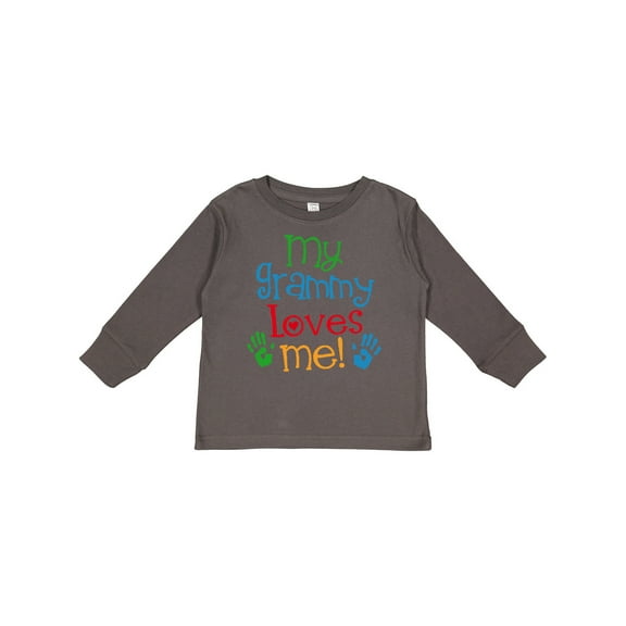 Inktastic My Grammy Loves Me Boys or Girls Long Sleeve Toddler T-Shirt