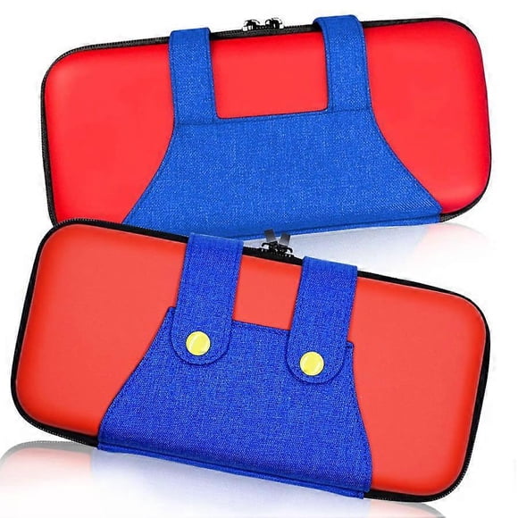 Game Console Case Switch Case for Nintendo Switch and Switch OLED, Fleece Inner, EVA Hard Shell Outer