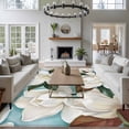 thumbnail image 3 of Magnolia Blossom Area Rugs 8'x10', Small Throw Rugs for Living Room Patio, Spring White Floral Flowers Farmhouse Green Indoor Outdoor Rug Non-Slip Low Pile Carpet Runner Reversible Floor Mats, 3 of 8