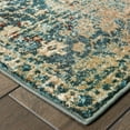 thumbnail image 3 of 5â€™ x 8â€™ Sand and Blue Distressed Indoor Area Rug, 3 of 3