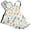 Easter Eggs with Color Stripes, variant on Various Pose Sloths 5 Pcs Kitchen Set Heat Resistant Oven Mitts and Non-Slip Pot Holders with Adjustable Cooking Apron