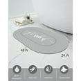 thumbnail image 5 of Get Naked Cute Diatomaceous Earth Bath Mat - Funny Rubber Non Slip Quick Dry Super Absorbent Washable Bathroom Rugs Fit Under Door（Oval,48×24 inch）, 5 of 5