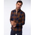 thumbnail image 1 of CAMISA DE ALGODÓN A CUADROS CON BOLSILLO Y CUELLO ABOTONADO PARA HOMBRE GENERRA, 1 of 5