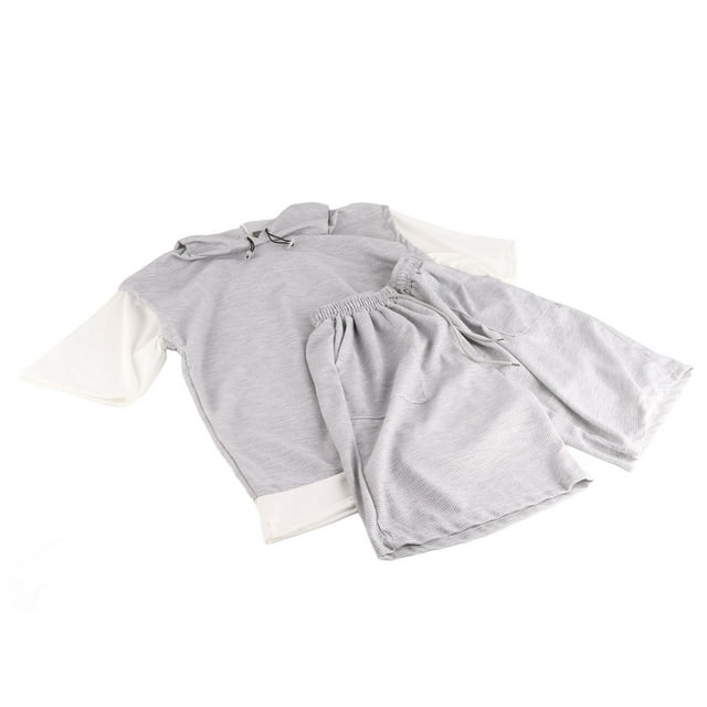 Camiseta corta, camiseta corta con capucha para hombre, camiseta corta con capucha para hombre, pantalones, camiseta corta para hombre, traje de rendimiento potente