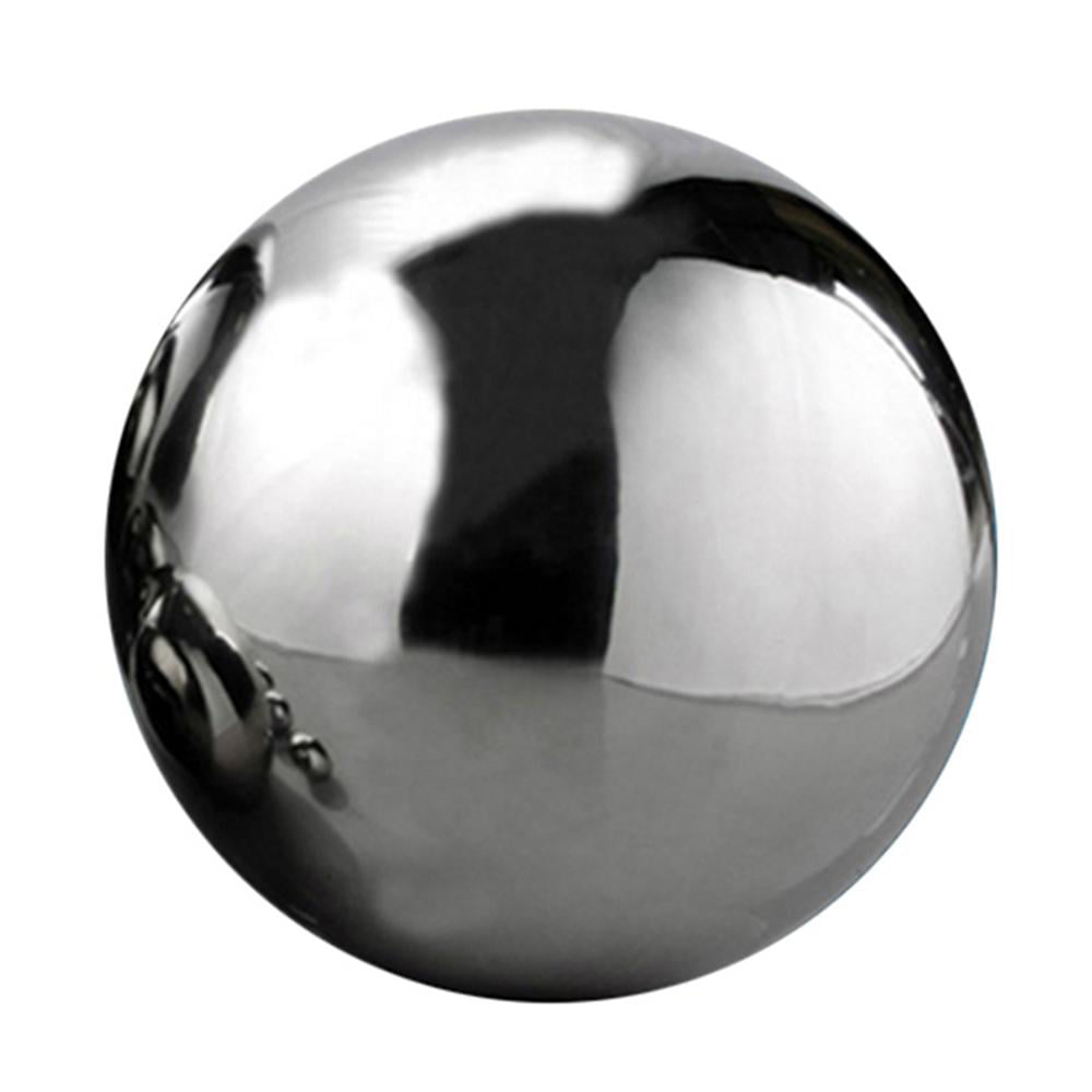 Seamless Sphere Hollow Reflective Ball Stainless Steel Garden Ornaments Decor 