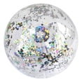 thumbnail image 1 of Graflsoa Shimmering Inflatable PVC Beach Ball, 40cm Diameter, Silver Glitter Finish, No Pump Included, 1 of 6