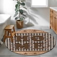 thumbnail image 3 of Round Rug 3.3Ft Washable Non-Slip, Farmhouse Circle Area Rugs for Living Room Bedroom, Vintage Country Texas Star Plaid Wooden Grain Indoor Floor Mats Carpet Runner for Home Decor Aesthetic, 3 of 8
