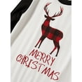thumbnail image 3 of MIPREWUY Family Xmas Matching Pajamas Set, Reindeer Plaid Printed Family Sleepwear, Christmas Cozy Nightwear Set, 3 of 10