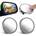 thumbnail image 1 of Espejo retrovisor para coche (2 piezas), redondo, sin marco, ajustable, adhesivo, impermeable, giratorio 360°, de cristal, convexo, universal, para coche, SUV y camión., 1 of 5