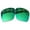Jade MirrorCoat Polarized, variant on Vonxyz Stealth Black Polarized Lenses Replacement for Oakley Turbine OO9263 Sunglass