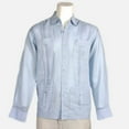 thumbnail image 1 of Guayabera Men's Cuban 4 Pocket Shirt Long Sleeve Puro Lino, 1 of 3