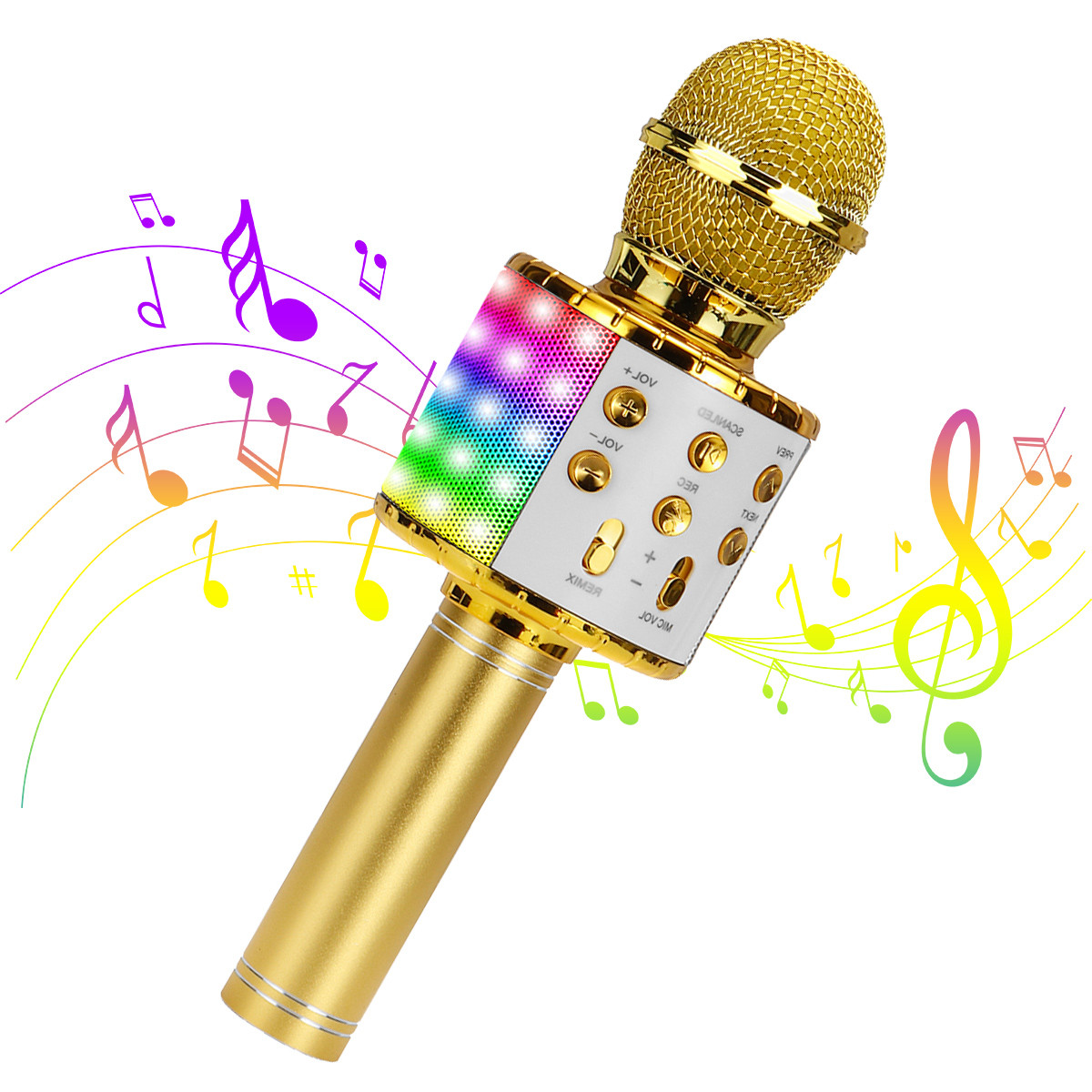 Wireless Bluetooth Karaoke Microphone Handheld Karaoke Mic Recorder