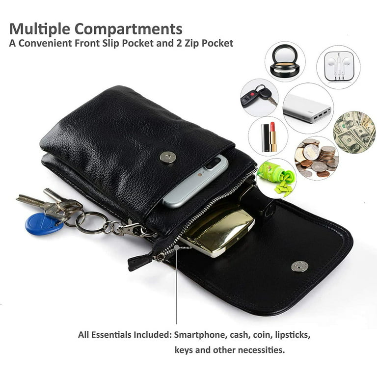 Genuine Leather Mobile Phone Bag Women, Cellphone Wallet Bag