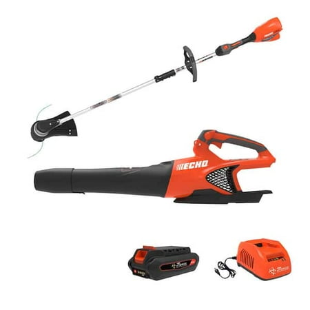 ECHO eFORCE 16 in. String Trimmer and Blower Combo Kit, 2.5Ah Battery & Charger, Durable
