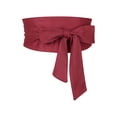 thumbnail image 1 of Cinturón Obi sólido para mujeres de tallas grandes INSPIRE CHIC, cinturón de lazo autoadherente, cinturón ancho para vestido de 35.43-45.67" rojo, 1 of 6