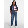 thumbnail image 2 of Americana 76 Women's Graphic Cotton Tee with Short Sleeves from Way to Celebrate, Sizes XXS-XXL, 2 of 5