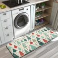 thumbnail image 3 of Beige Christmas Tree Pattern Kitchen Rug Mat,Kitchen Runner Rugs Non Skid Washable,Decorative Kitchen Floor Mats for Kitchen,Sink,Laundry,17"x47.2", 3 of 7
