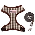 thumbnail image 2 of kladzum Dog Harnesses Leash Set, Large and Small Pet Vests-Style Classic Check Pattern Dog Chest Back and Leash Set for Walking, Running, Training, 2 of 2