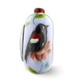 thumbnail image 3 of Reflection Beads QRS3691 Sterling Silver Reflections Blue Bye Bye Blackbird Fenton Glass Bead, 3 of 4