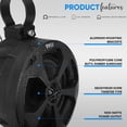 thumbnail image 2 of Altavoz Pyle PLUTV51BK de 5.25 pulgadas y 1000 W, impermeable, todoterreno, 2 of 7