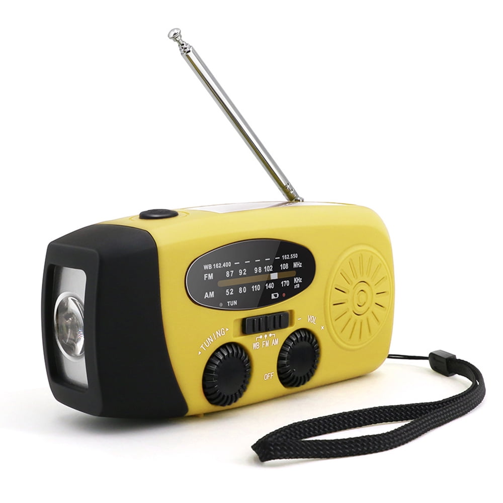 Radio Solar Hand Crank Portable NOOA Weather Radio for Household and