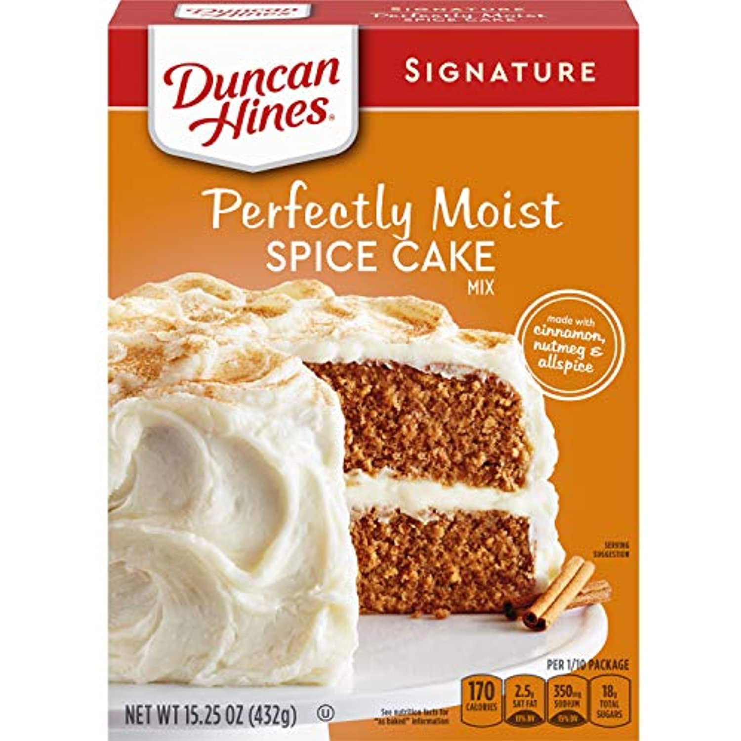 Duncan Hines Signature Cake Mix, Spice, 15.25 Oz