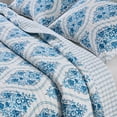 thumbnail image 2 of Coastal Quilt Set - Lightweight, Soft, All-Season - 2-Piece Reversible Nautical Bedding Set (Twin / Twin XL, Nautical Medallion), 2 of 6