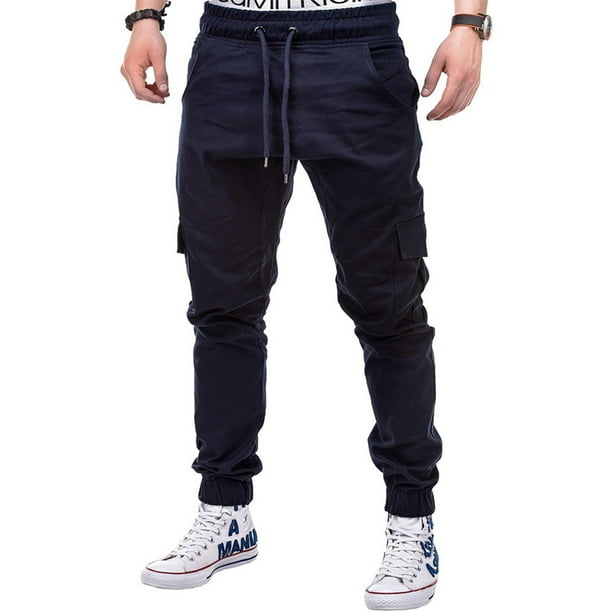 Cvlife Men Basic Solid Color Breathable Trousers Casual Long Training Joggers Sweatpants Mens Track Cargo Pants With Elastic Waistband And Pockets Oth