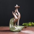 thumbnail image 3 of Quemador de de reflujo creativo estatuil mano Buda artesanía cro Zulema Quemador de incienso, 3 of 8