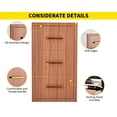 thumbnail image 3 of EDTara Outdoor Kitchen Triple Drawer Set, 17" Wide Stainless Steel Flush-Mount Bbq Drawers With Paper Towel Storage, 3 of 7