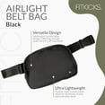 thumbnail image 3 of FITKICKS Airlight Belt Bag Lightweight Fanny Pack, Waist Pouch with Adjustable Strap - Black, 3 of 6