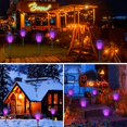 thumbnail image 3 of Paquete de 12 luces solares COCOMOX para Halloween y exteriores, color morado, 3 of 7