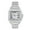Silver, variant on Men's 40mm Square Metal Band Watch – Quartz Movement, Fully Iced Bezel - Gold Finish