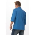 thumbnail image 6 of Chef Works Men's Morocco Chef Coat, Three-Quarter Sleeve Chef Jacket with Pockets, 4XL, Blue, 6 of 7