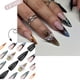 thumbnail image 1 of Kit de Manicura con Efecto Punteado y Uñas Postizas Difuminadas | 24 Placas de Abs, Lima, Pegatinas Adhesivas y Palito de Madera | Arte de Uñas Diy | Color Nude con Lazos y Lentejuelas | para Uso Dia, 1 of 7