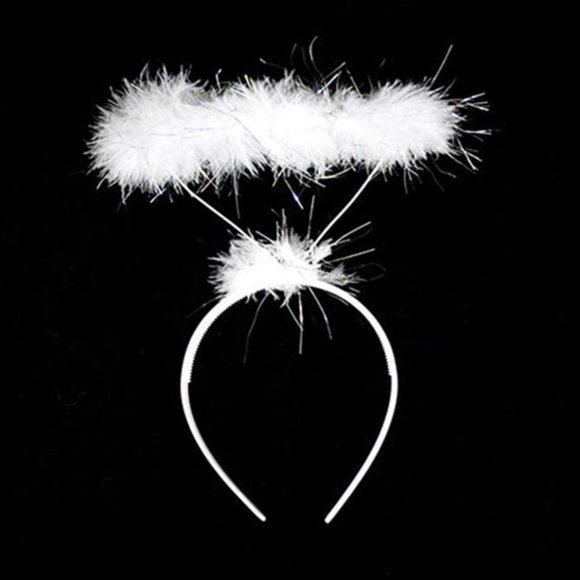 FcBaudy Hair Clips for Women,Hair Clips for Styling,Hair Clips for Girls Ladied Angel Headband Fancy Dress Party Hairband New the band