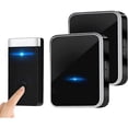 thumbnail image 1 of Wireless Doorbell [No Batteries Needed], Waterproof Doorbell Electronic Chime Set with 2 Plug-in Receivers, 150M Range, 1 of 5