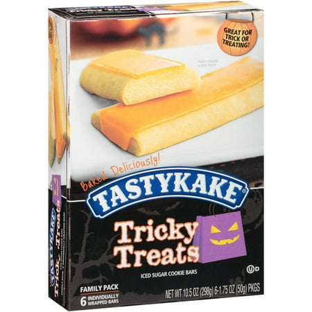 Tastykake Tricky Treats Iced Sugar Cookie Bars, 1.75 oz, 6 count ...