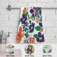 thumbnail image 3 of Coolnut Autumn Orange Floral Dish Towels Kitchen Towel 2 PCS, Fall Flower Hand Towels Ultra Soft and Highly Absorbent,Decorative Fingertip Face Towel for Bathroom Hotel, 28.3"x14.4", 3 of 4
