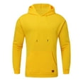 thumbnail image 3 of LEEy-world Men Hoodies Men's Sweaters Zip Up Casual Striped Pullover Polo Sweaters Fall Winter Sweatshirts Yellow,3XL, 3 of 5