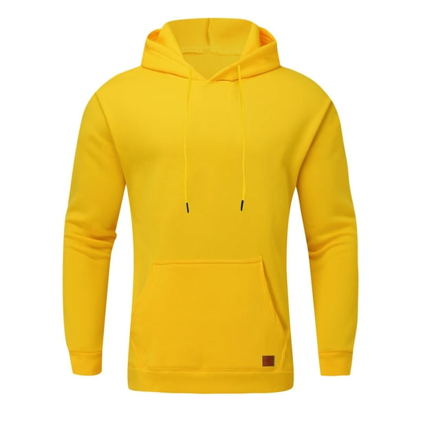 nsendm Mens Sweatshirt Men s Pullover Hoodie Mens Autumn and Winter Casual Loose Solid Hooded Sweater Top Men s Hoodie Sweatshirt Adult Male