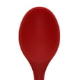 thumbnail image 4 of simhoa Dinner Table Soup Spoon Silicone Tablespoon Long Handle Ladle 20.5x4.5cm Red Red01, 4 of 8