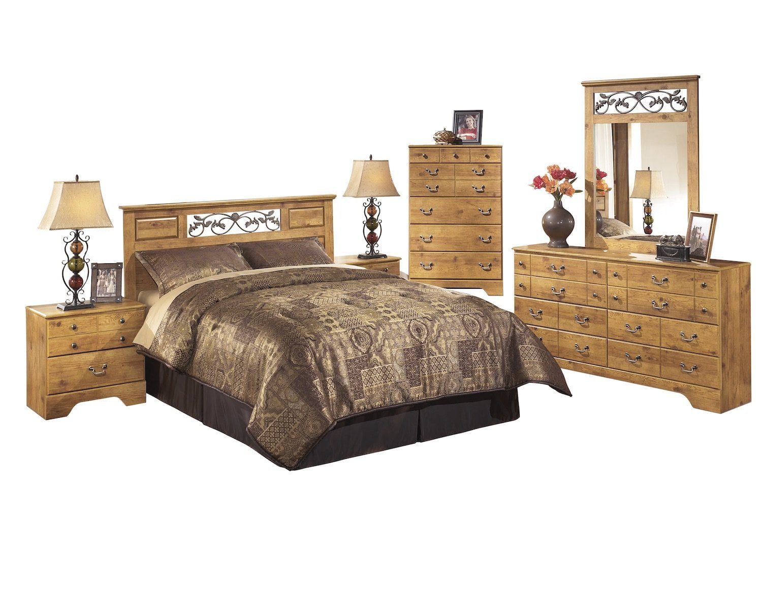 Ashley Furniture Bittersweet 6 PC Queen Full Panel Headboard Bedroom