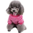thumbnail image 3 of Dog Clothes Dogs Sweater Soft Puppies Clothing Winter Puppy Sweaters Warm Outfit for Dogs Small XXS XS Cat Apparel (X-Large, Rose), 3 of 11