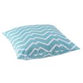 thumbnail image 3 of Coussin carré d'extérieur 18in - Aqua ZigZag, 3 of 3