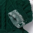 thumbnail image 5 of IWEMEK Little Girls Sweater Dress Warm Kintted Casual Fall Green Dresses Reindeer Snowflake Cuteness Outfits 9-12M, 5 of 8