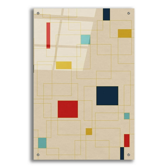 Epic Art 'Mid Century Modern 4' by Gary Williams, Acrylic Glass Wall Art, 24"x36"